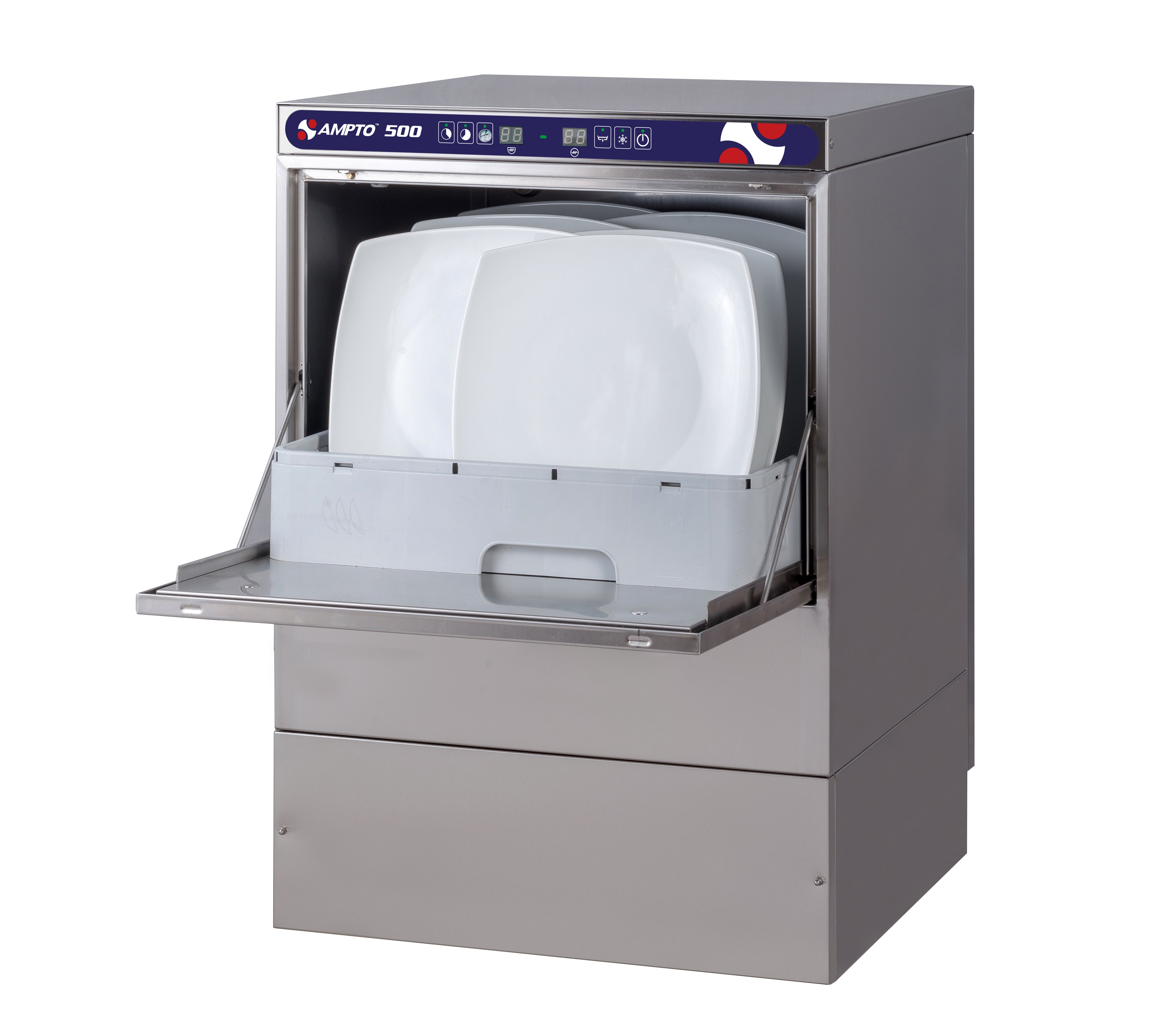 500  - Dishwasher Undercounter, door type, front loading,  23-5/8"W, (20/30 or 60) racks/hour capacity, high temp