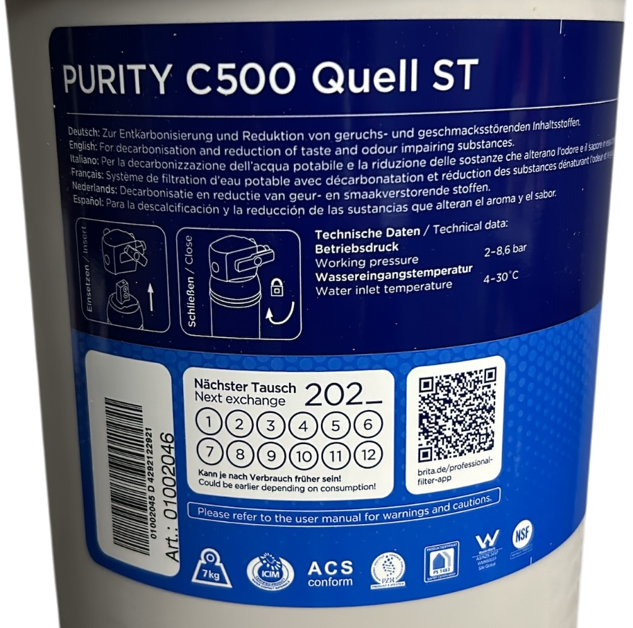 C500 - Replacement Filter for AMPTO combi Ovens