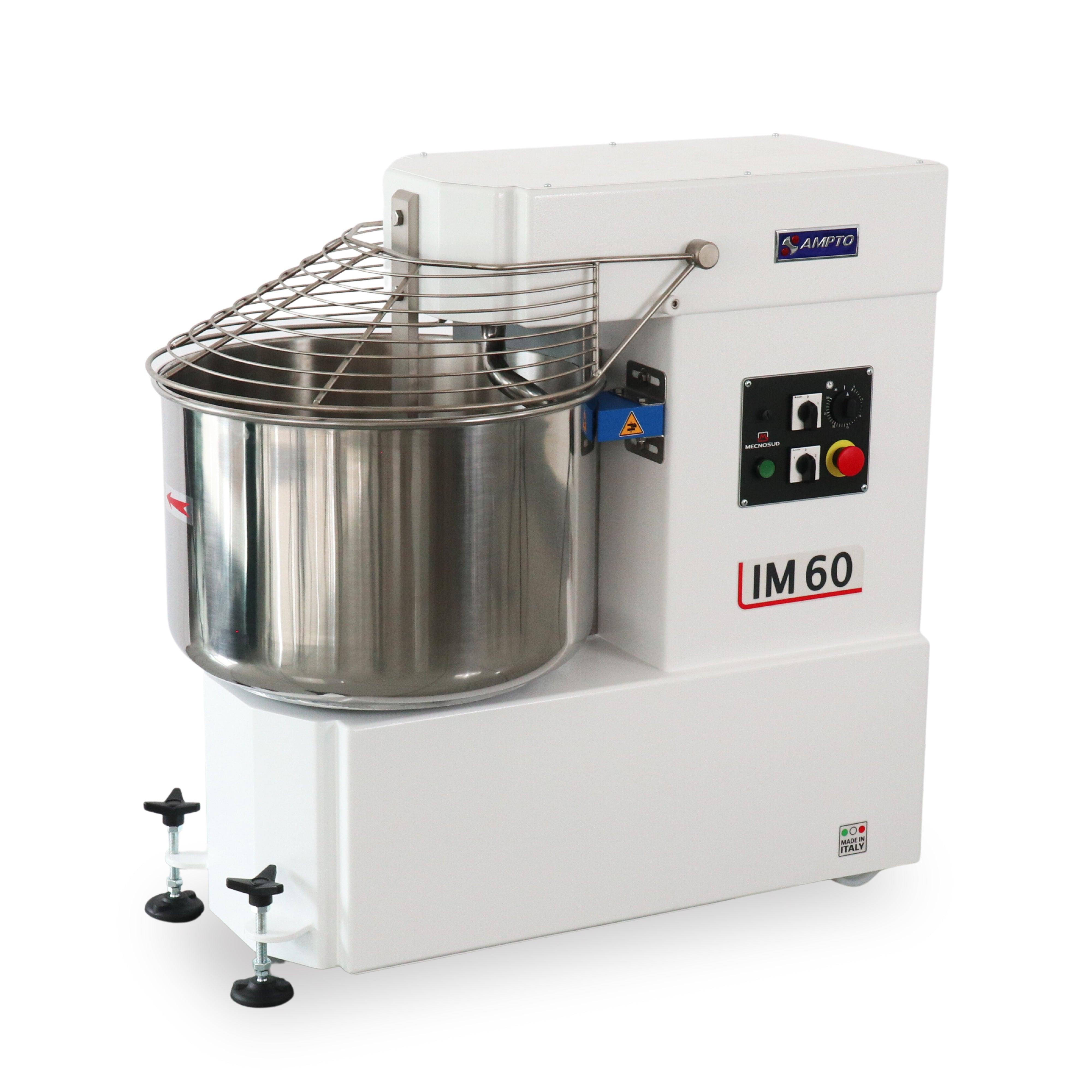 IM60DUS Spiral Mixer 132 lbs Dough. 85 lbs Flour. 80 Lts bowl (84.5 Qt). Fixed Head. 220/60/3 - 2 Speeds. ETL. NSF