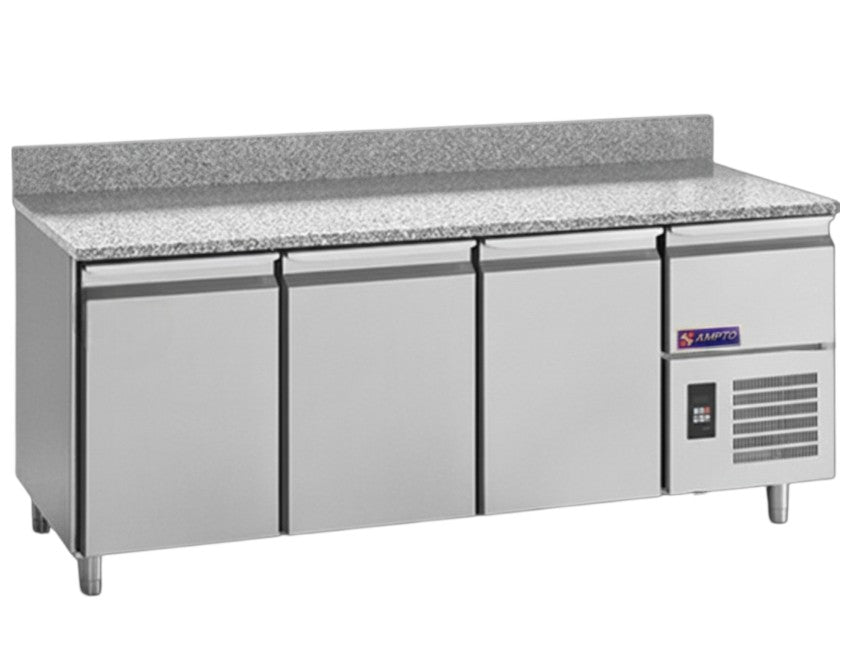 MPP-3BS - Pizza Prep Table Refrigerated Granite 3 section