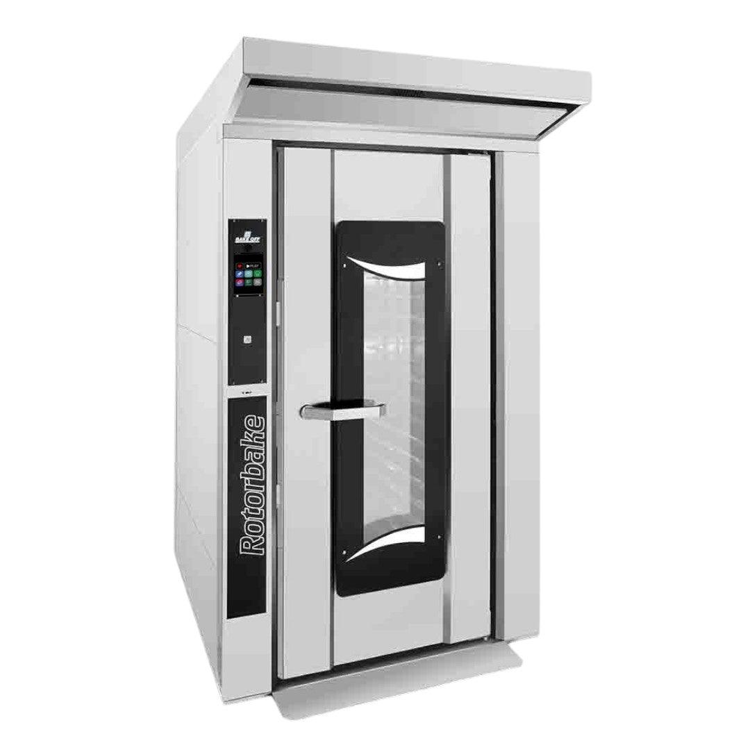 Rotorbake E5 - Roll-in rack oven with steam injection (boiler), electric, 15 trays full size 18” x 26” (46 x 66 cm), 1 roll-in cart (not included)