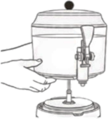 CHOC5W -Hot beverage dispenser 1.32 Gal white color