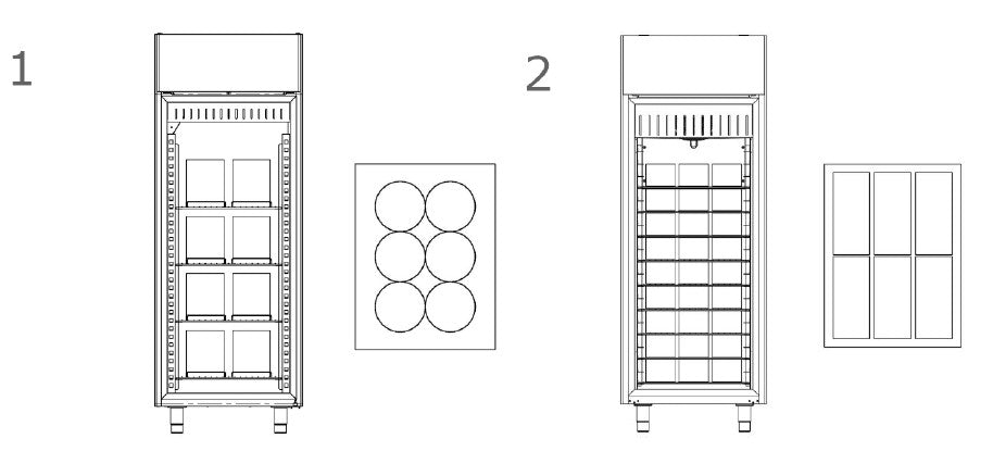 ARG-30US - Batch Freezer Gelato Ice cream cabinet one door