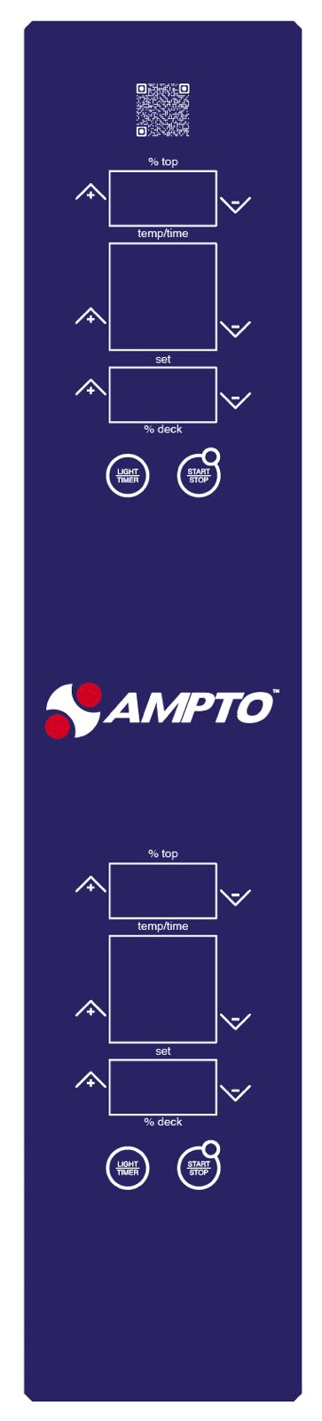 RMOR5396 - CONTROL PANEL LABEL AMPTO 2 DECK