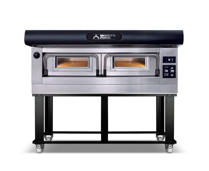 P120E A1X Electric Pizza Oven P120 49'' x 26'' x 7'' (Chamber)  208/240/60/3 - 1 Deck with tray guide base