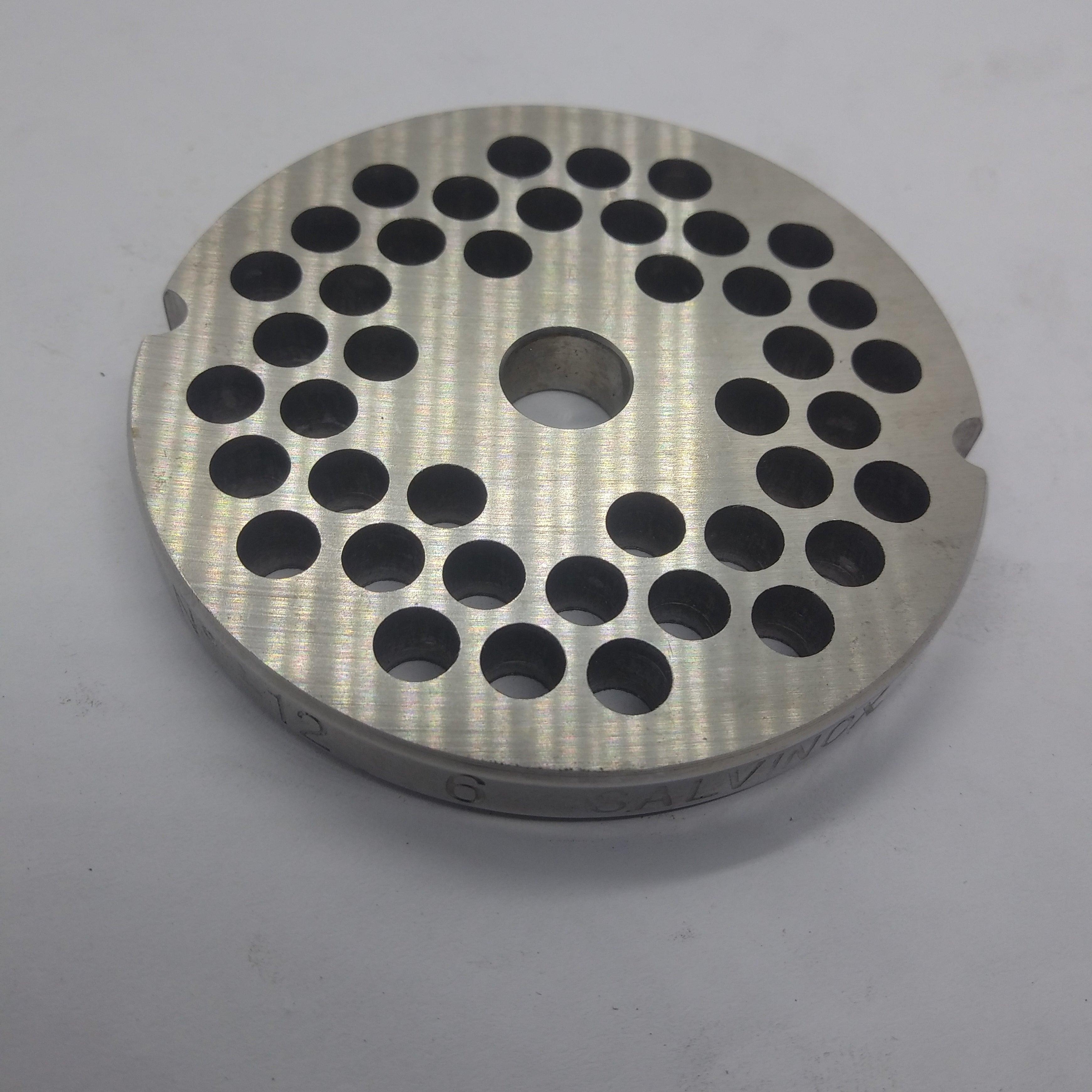 RFAM039 European Grinder Plate S/S #12 (1/4'') - 6 mm - AMPTO