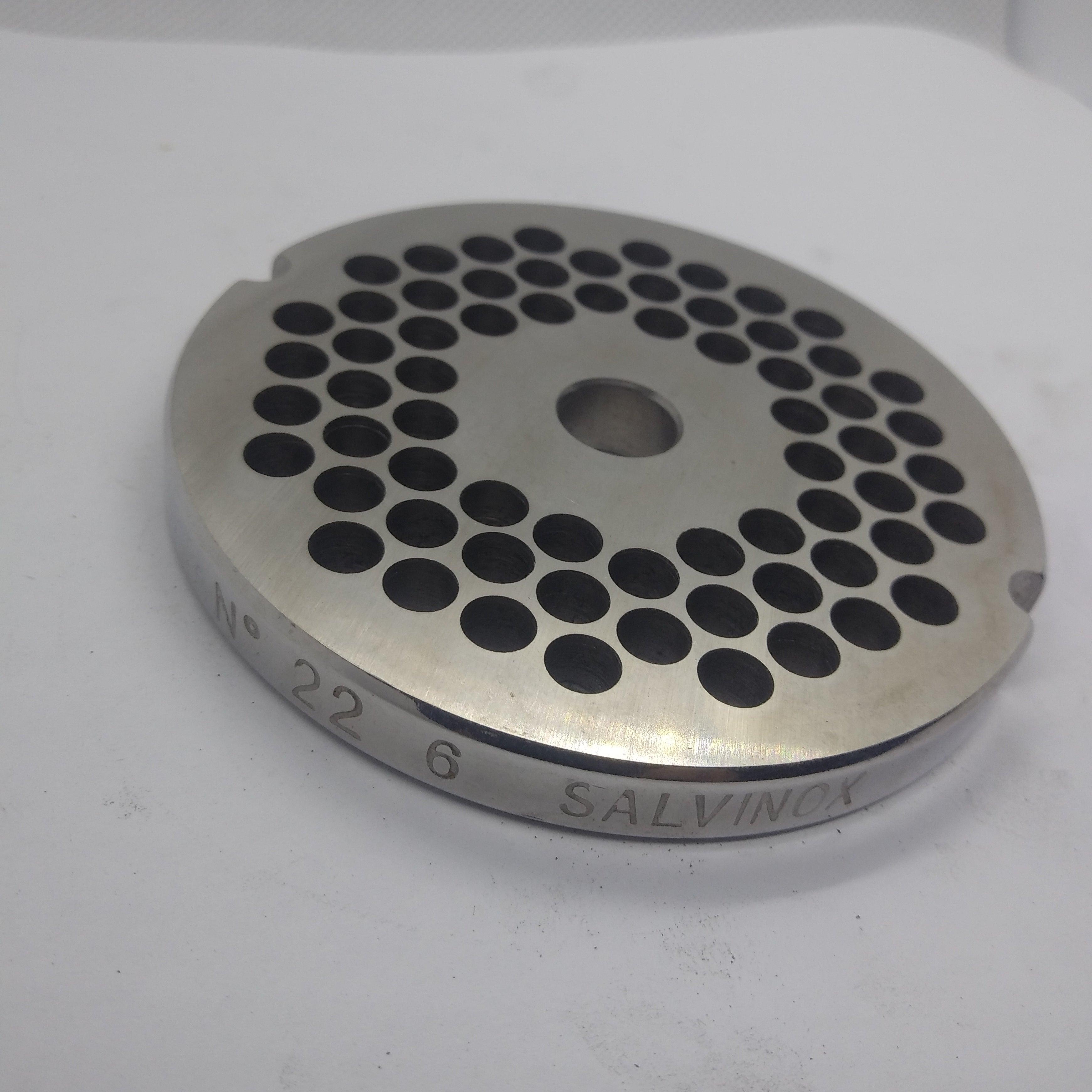 RFAM040 European Grinder Plate S/S #22 (1/4'') - 6 mm - AMPTO