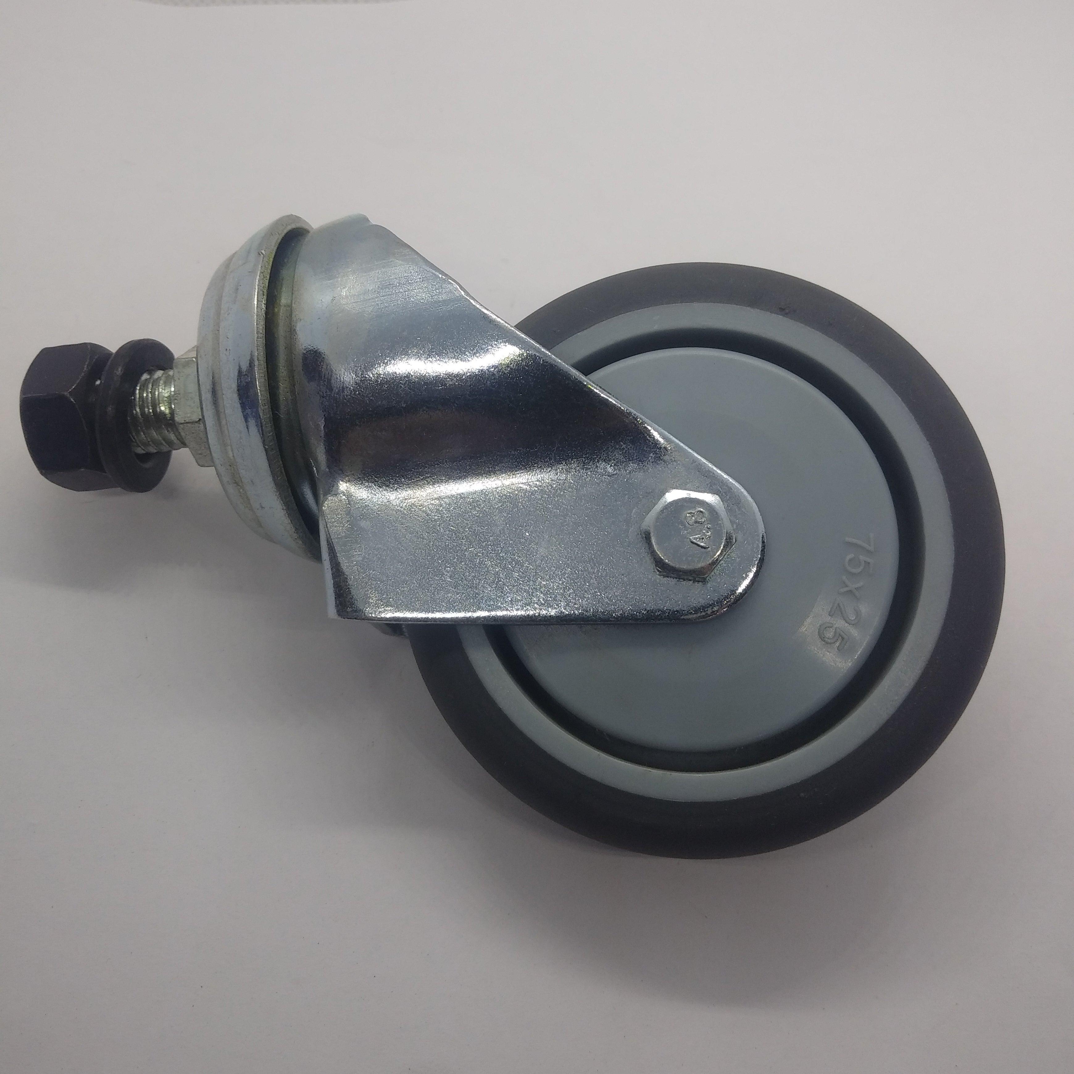 RMET184 CASTER WITHOUT BRAKE 3" FOR ROTTISERIE OVEN VERSION 2021. FRE6VE, FRG6VE, FRG8VE - AMPTO