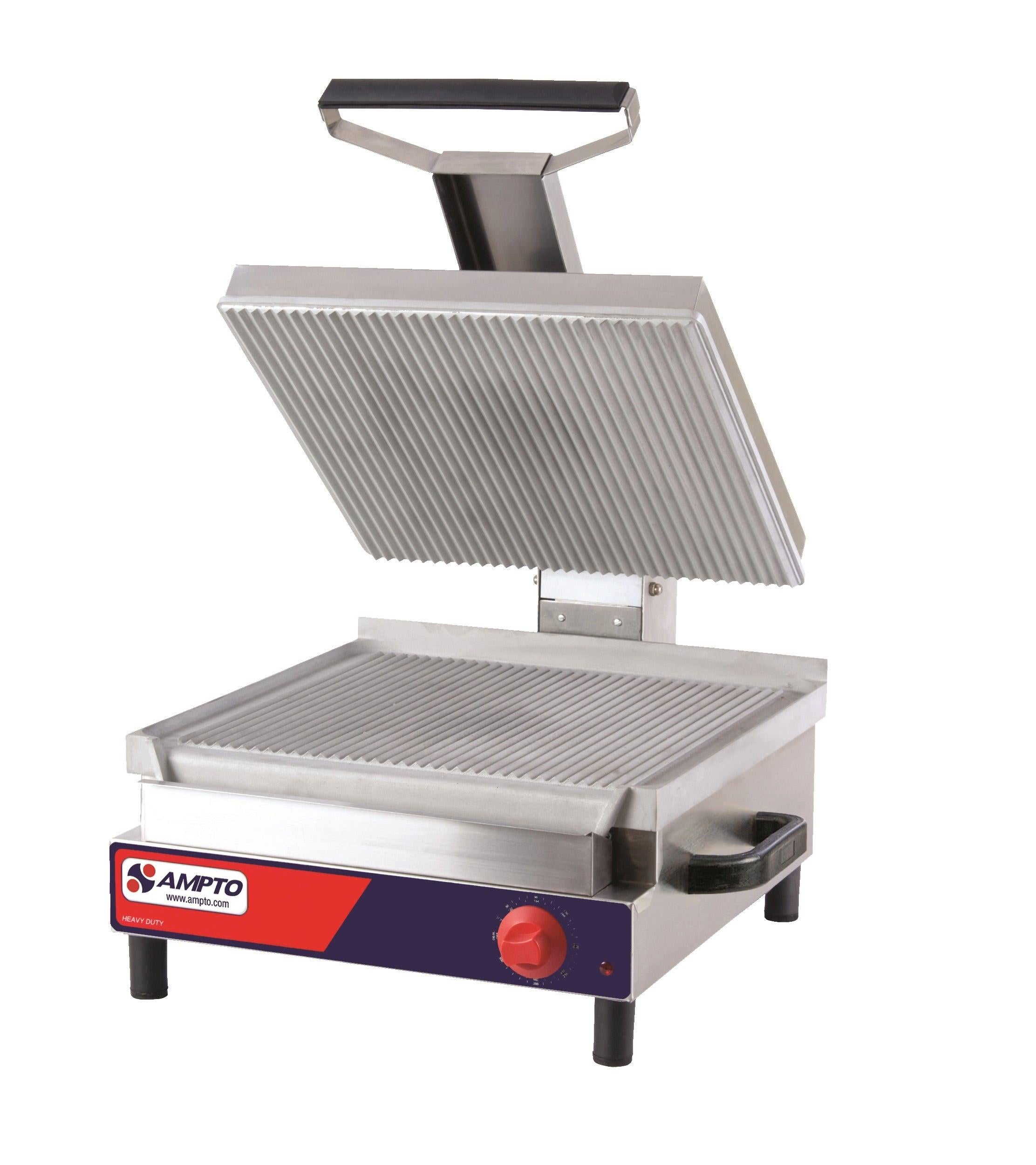 SSGE Giant Panini Grill 17-1/4'' x 17'' Ribbed - AMPTO