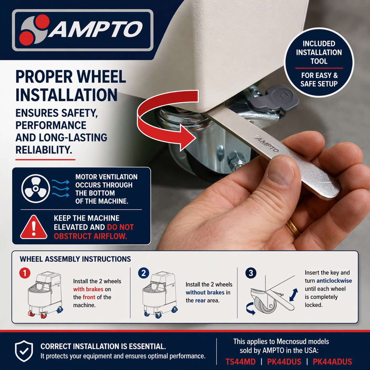 The Importance of Proper Wheel Installation on Spiral Dough Mixers