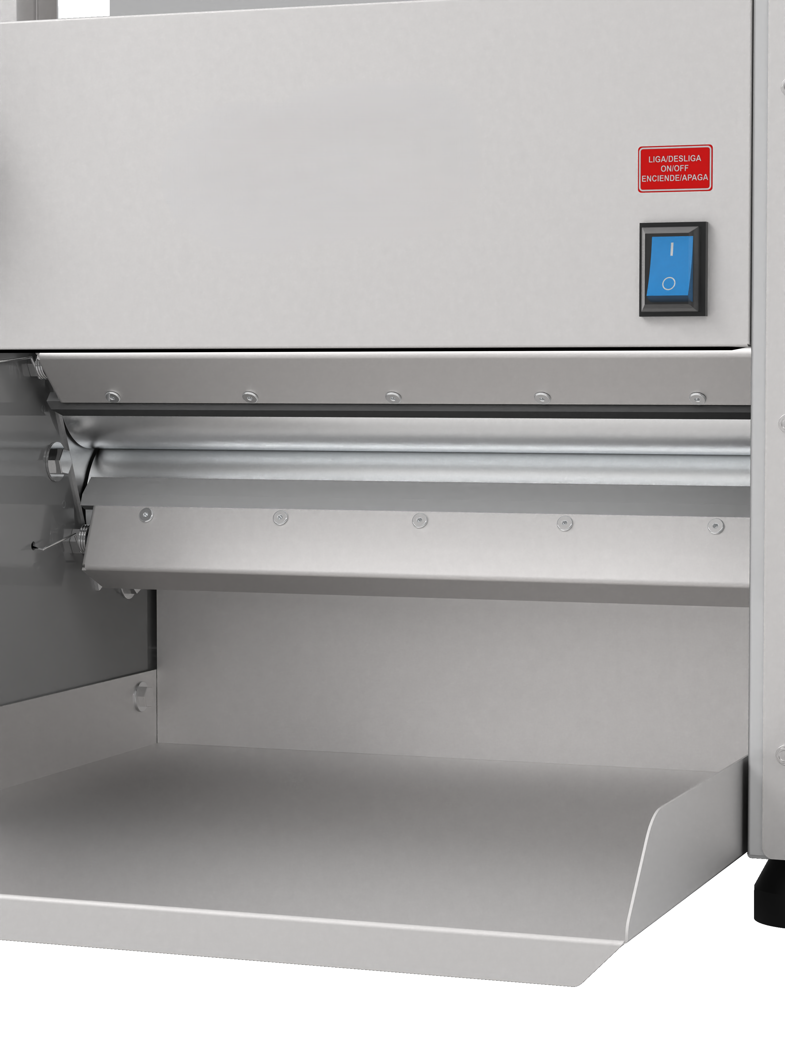 CLM-390 Dough Roller & Sheeter table top. 16'' roll width. 16 lbs dough capacity.