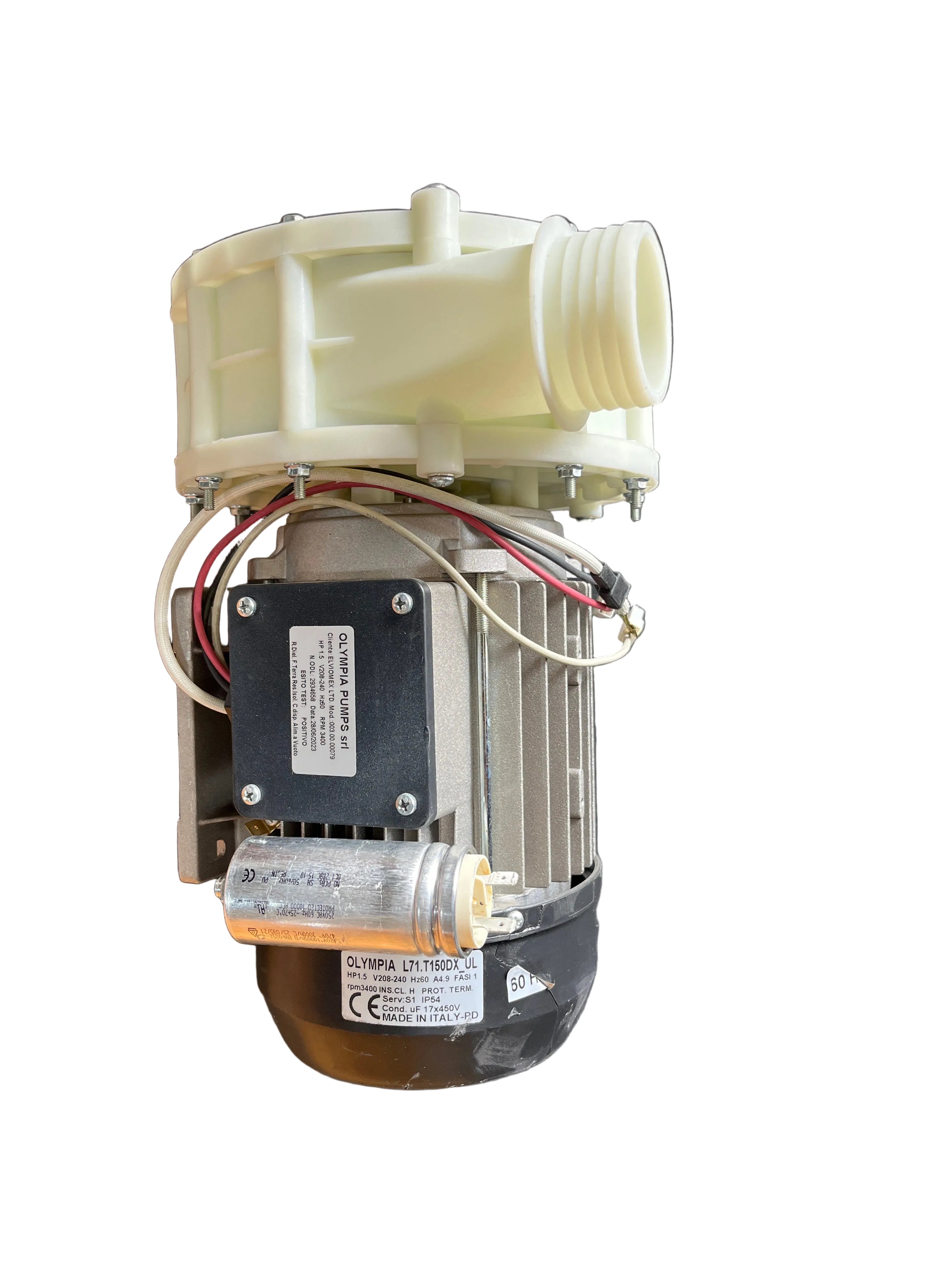 RELV352  PUMP 1,5 HP 208-240V 60Hz 2P UL