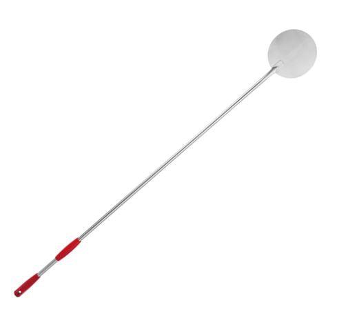 720/20/150 - Round pizza shovel all stainless steel 18/10, diam. 7.87" , handle 59.05", Made in Italy