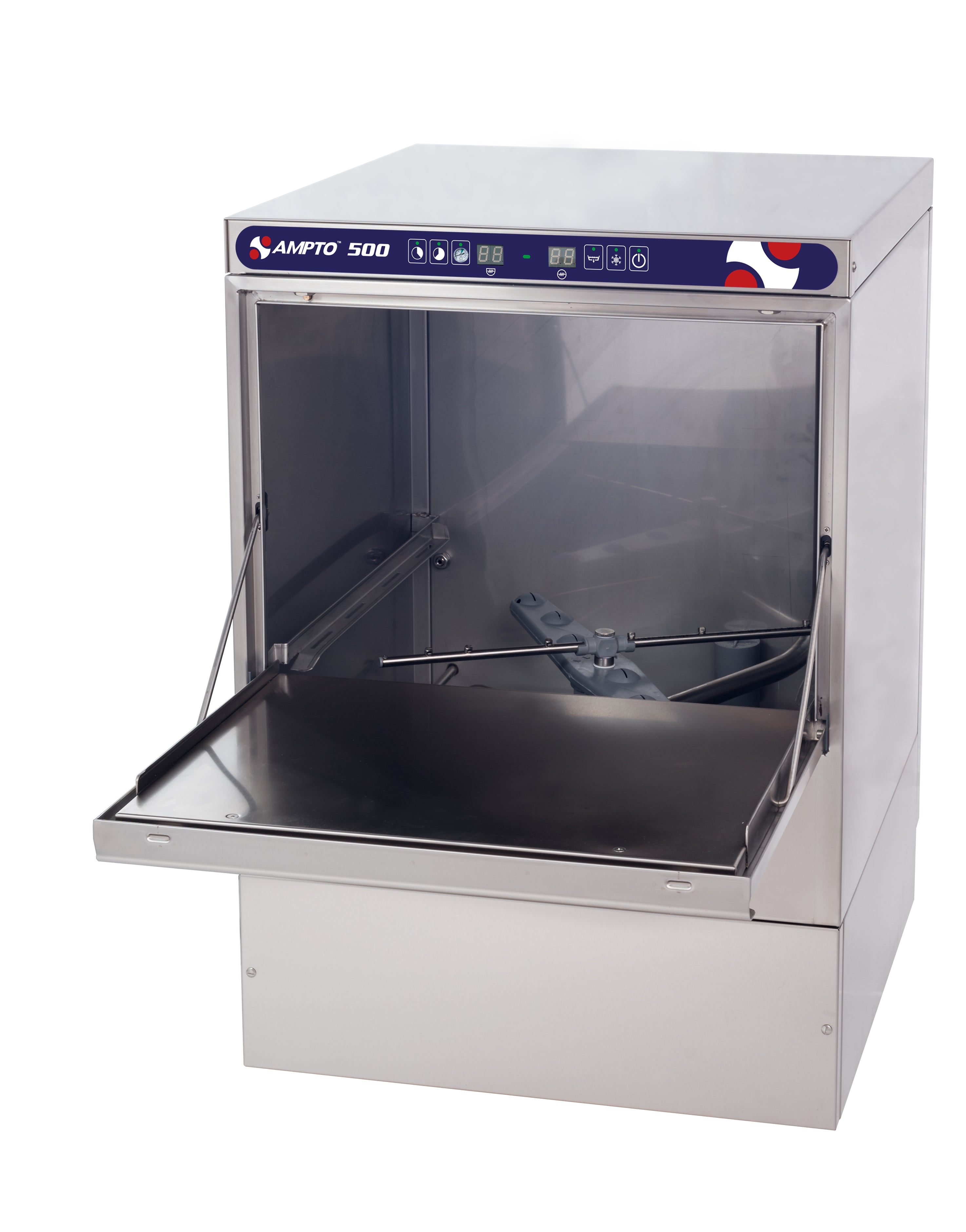 500  - Dishwasher Undercounter, door type, front loading,  23-5/8"W, (20/30 or 60) racks/hour capacity, high temp