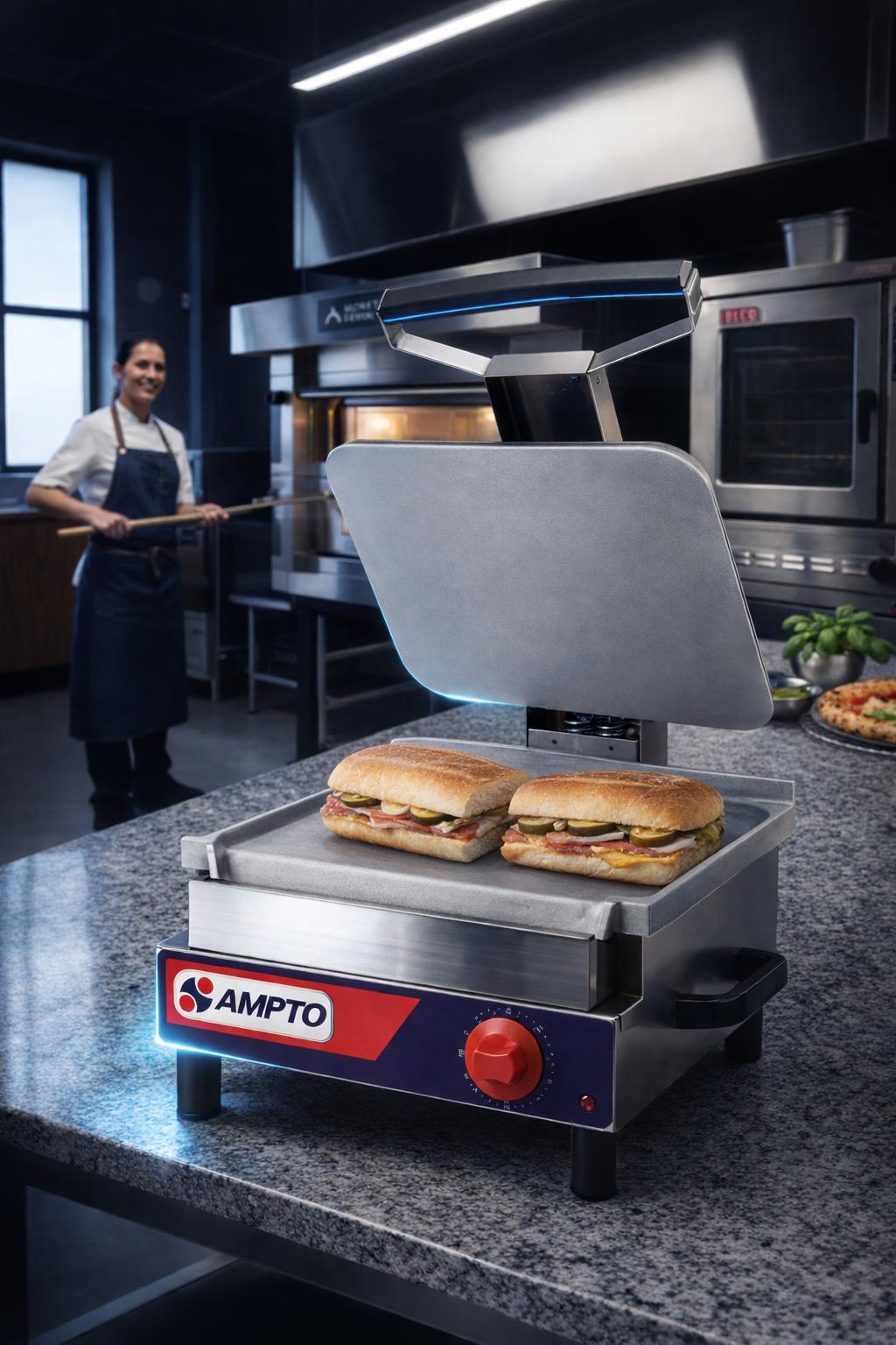 SASL Single Sandwich Grill Flat