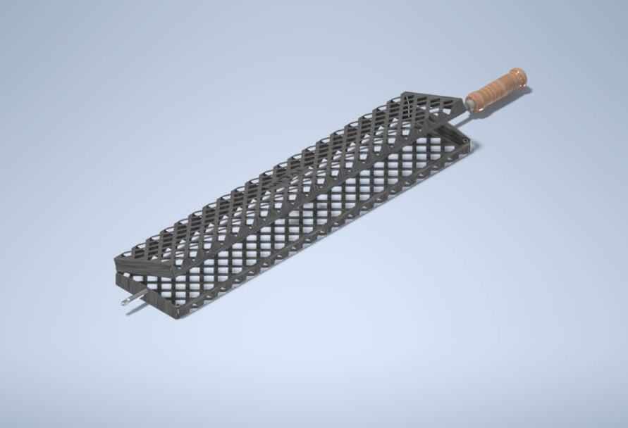 RMET311 - Basket type spit for ribs rack accessories