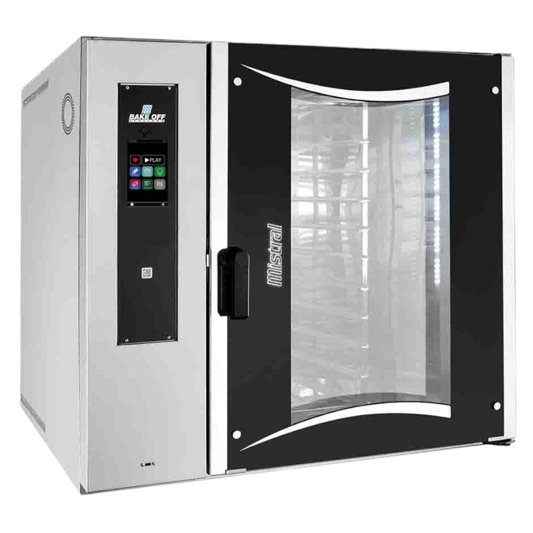 Rotorbake E2 - Combi Oven/Steamer, electric, boiler-free, 10 trays full size 18” x 26” (46 x 66 cm), Rack (fixed) included