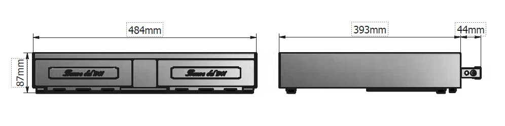 CF0840C2 - Base con 2 Cajones para Cafeteras Espresso