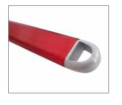 752F36 - TULIP, SQUARE PERFORATED PIZZA SHOVEL, MADE OF ANODIZED ALUMINIUM, 14.17" X 14.17", HANDLE 47.24"