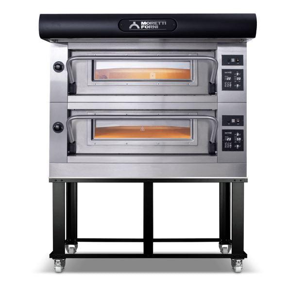 AMALFI D2 Horno Eléctrico para Pizza Amalfi 46'' x 44'' x 7'' (Cámara) 208/240/60/3 - 2 Pisos con base guía bandejas