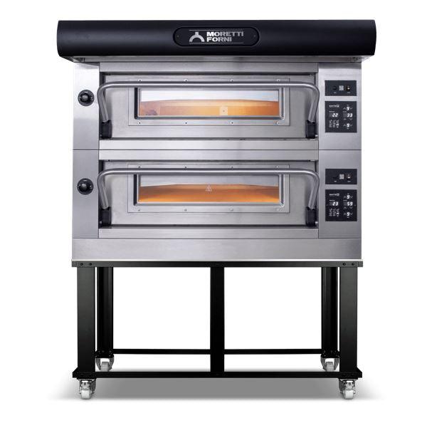 AMALFI B2 Electric Pizza Oven Amalfi  38'' x 29'' x 7'' (Chamber)  208/240/60/3 - 2 Decks with tray guide base