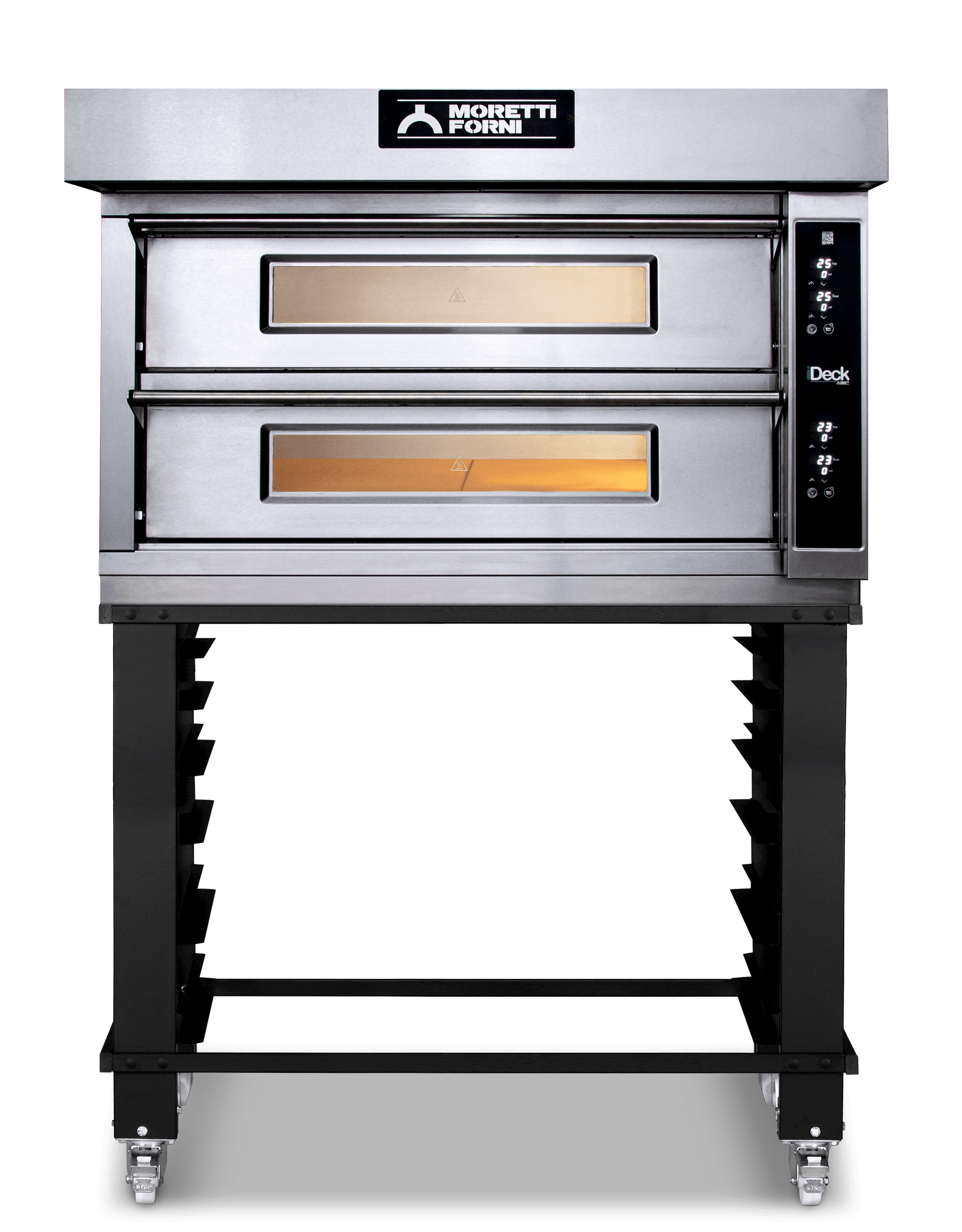 ID-D 105.65 iDeck electronic Control Electric Pizza Oven 105 x 65 cm chamber. 2 Deck