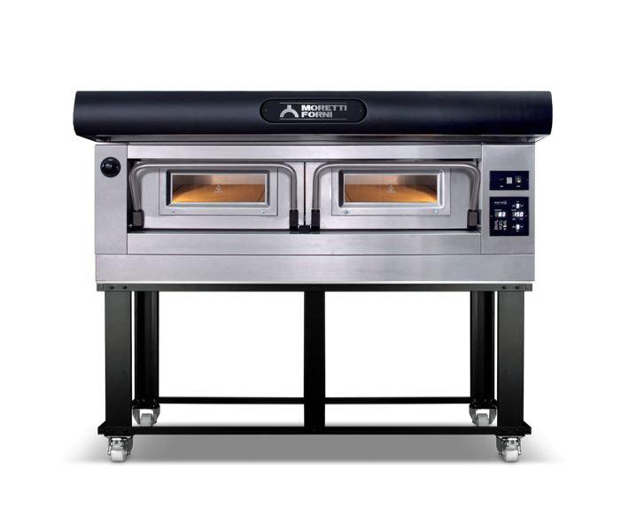 P120E A1 Electric Pizza Oven P120 49'' x 26'' x 7'' (Chamber)  208/240/60/3 - 1 Deck with tray guide base
