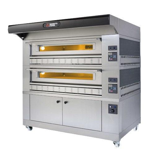 P150G A2 Gas Pizza Oven P150G 58'' x 34'' x 7'' (Chamber) 2 Decks w/proofer - AMPTO