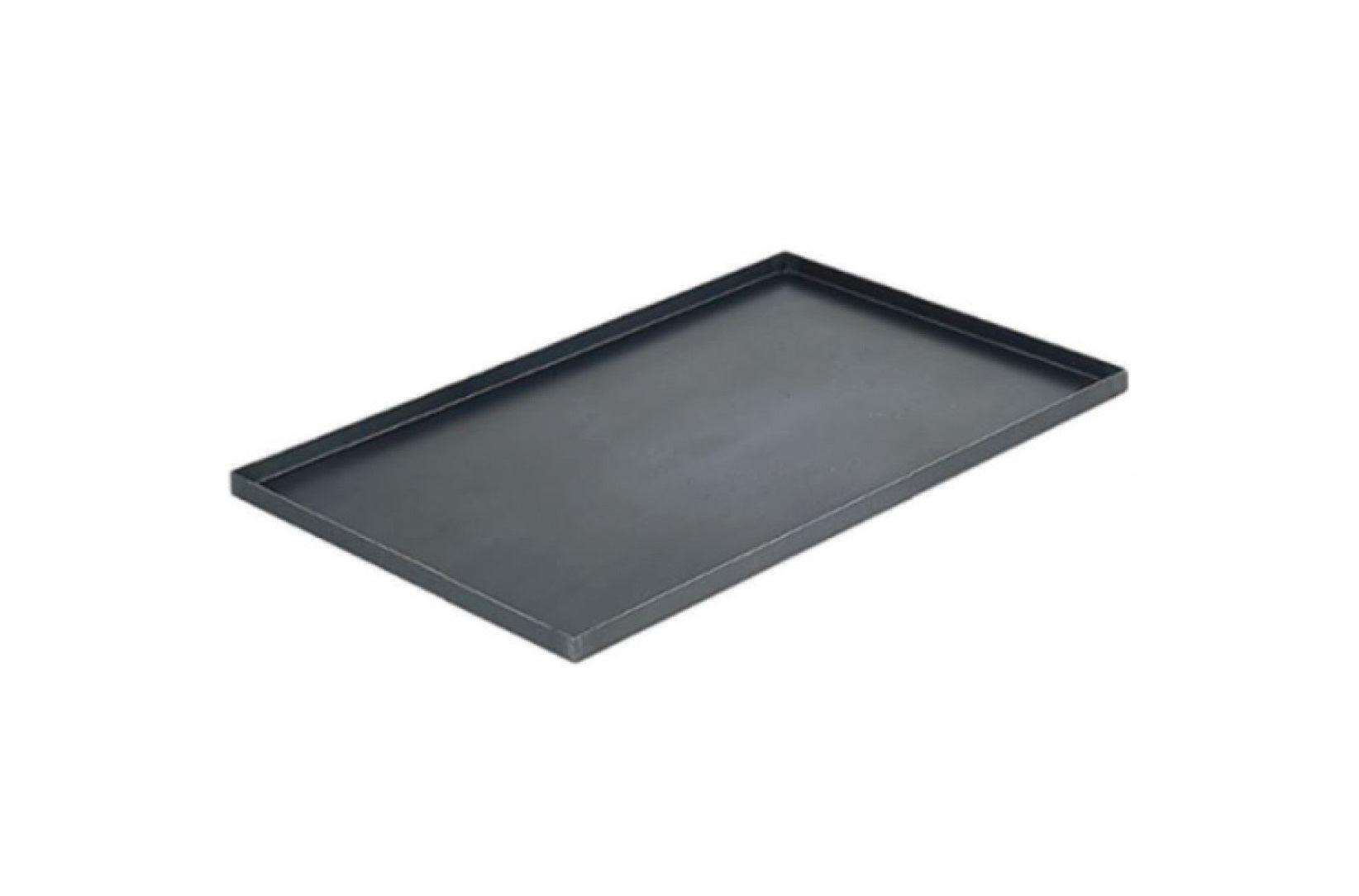 TAG6040 Black/Blue Steel X cross Tray for Pizza Al Taglio. 60 x 40 x 2 cm - AMPTO